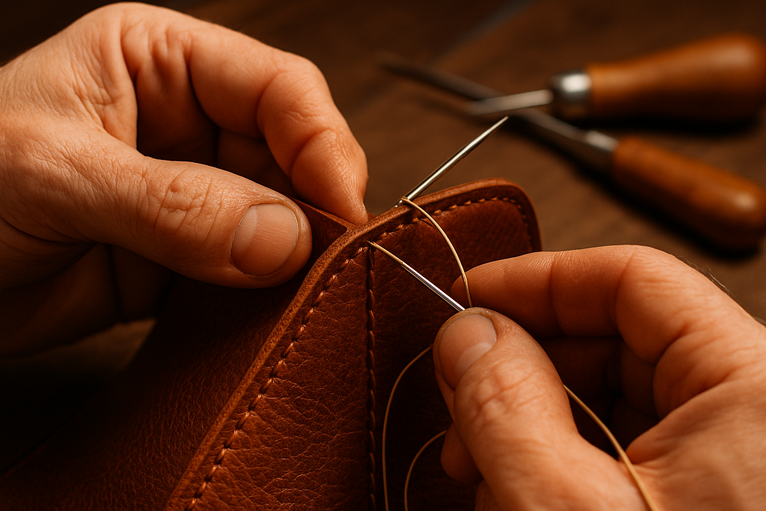 Tips for Sewing Thick Leather Layers
